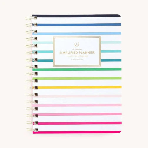 Emily Ley Happy Stripe 2026 Softcover Weekly Simplified Planner